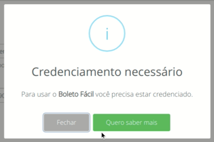 Credenciamento necessário