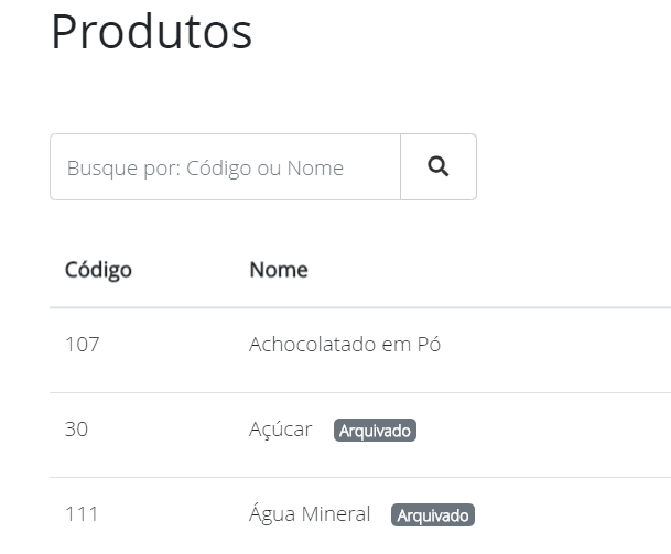 Produtos arquivados tag