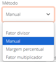 Método de cálculo de preços