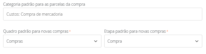 Quadro e etapa padrão