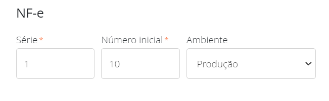 Configurações de NF-e