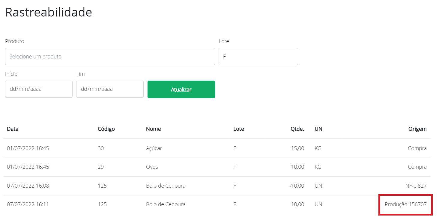 Localizando produto estragado