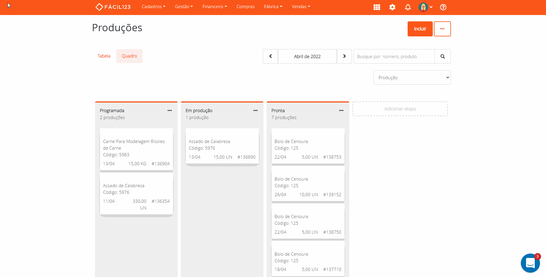 Visualizando detalhes de um cartão