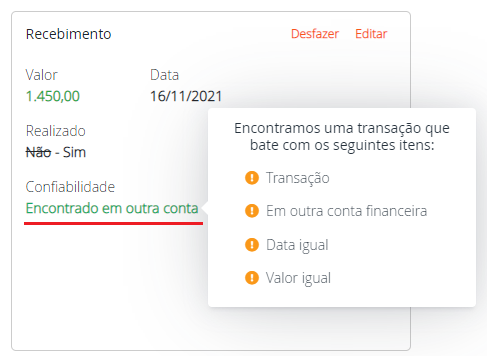 Diferenças destacadas