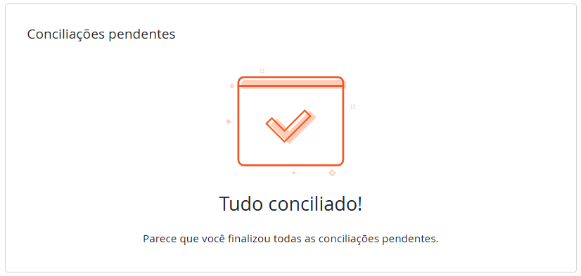 Tudo conciliado