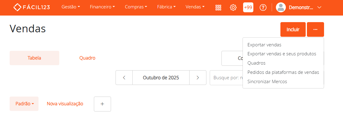 Sincronizar pedidos do Mercos