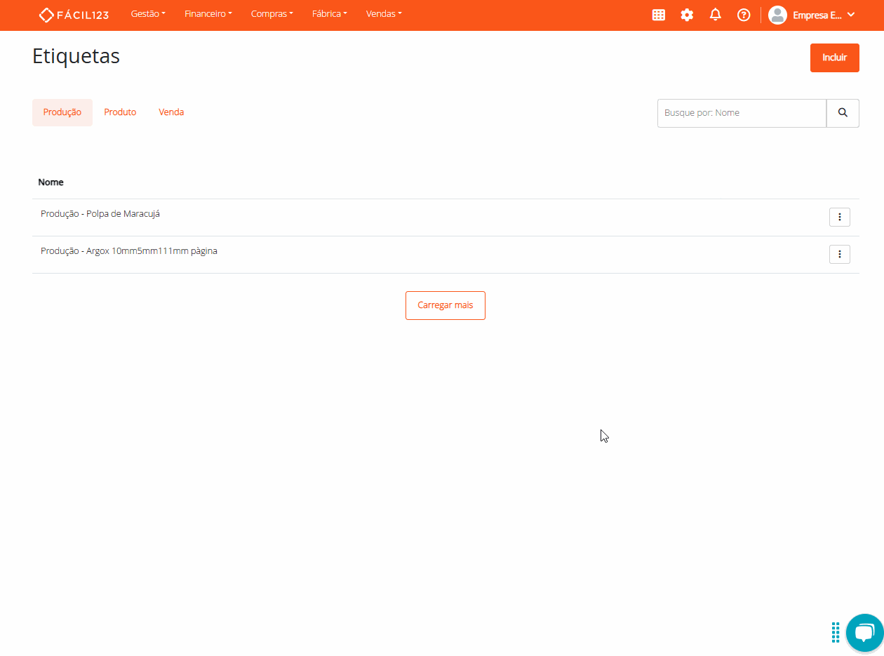 Excluir etiqueta personalizada
