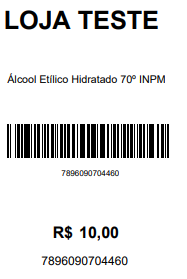 Modelo 1 com código de barras
