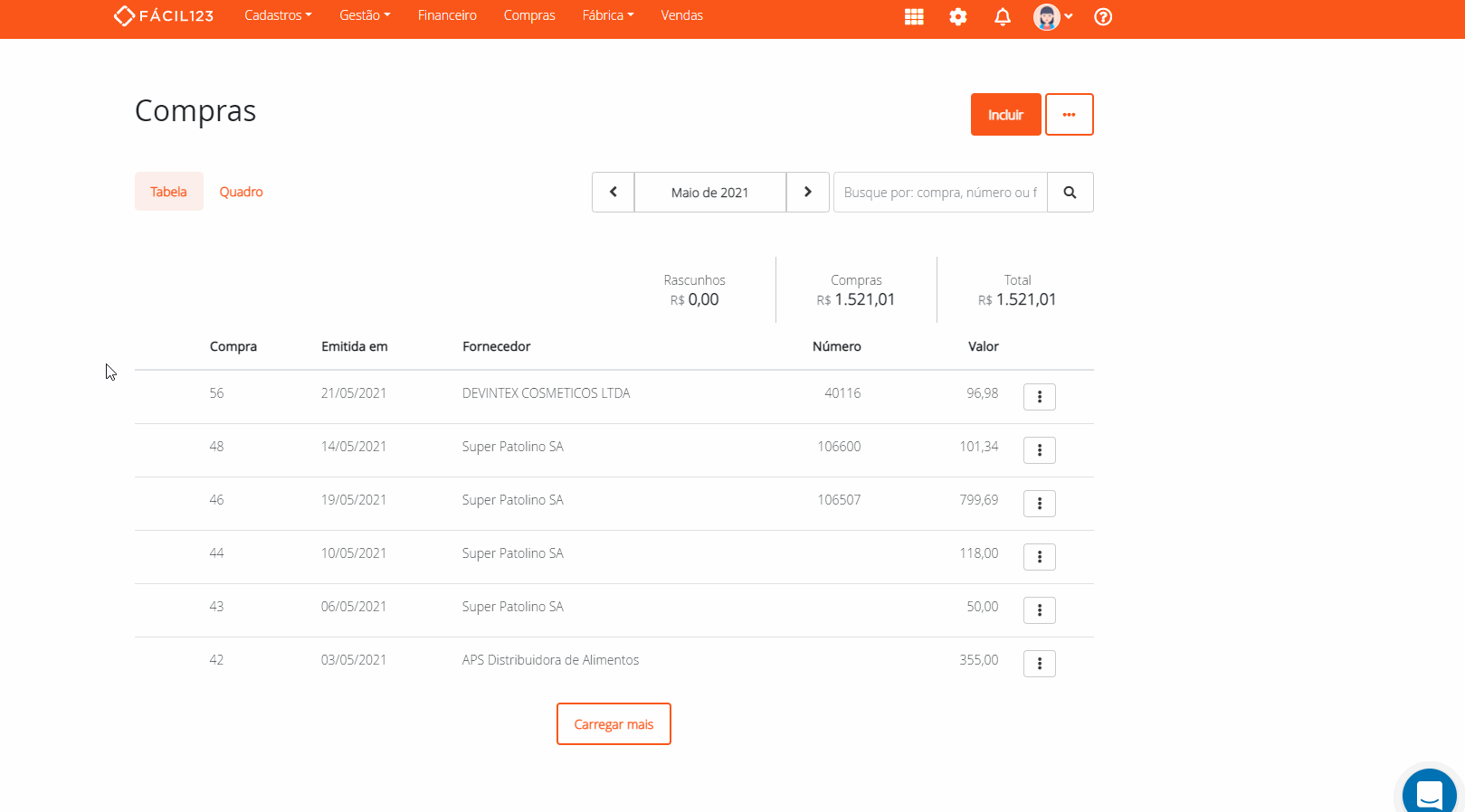 Imprimindo vários DANFEs de compras