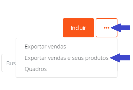 Exportar vendas e seus produtos