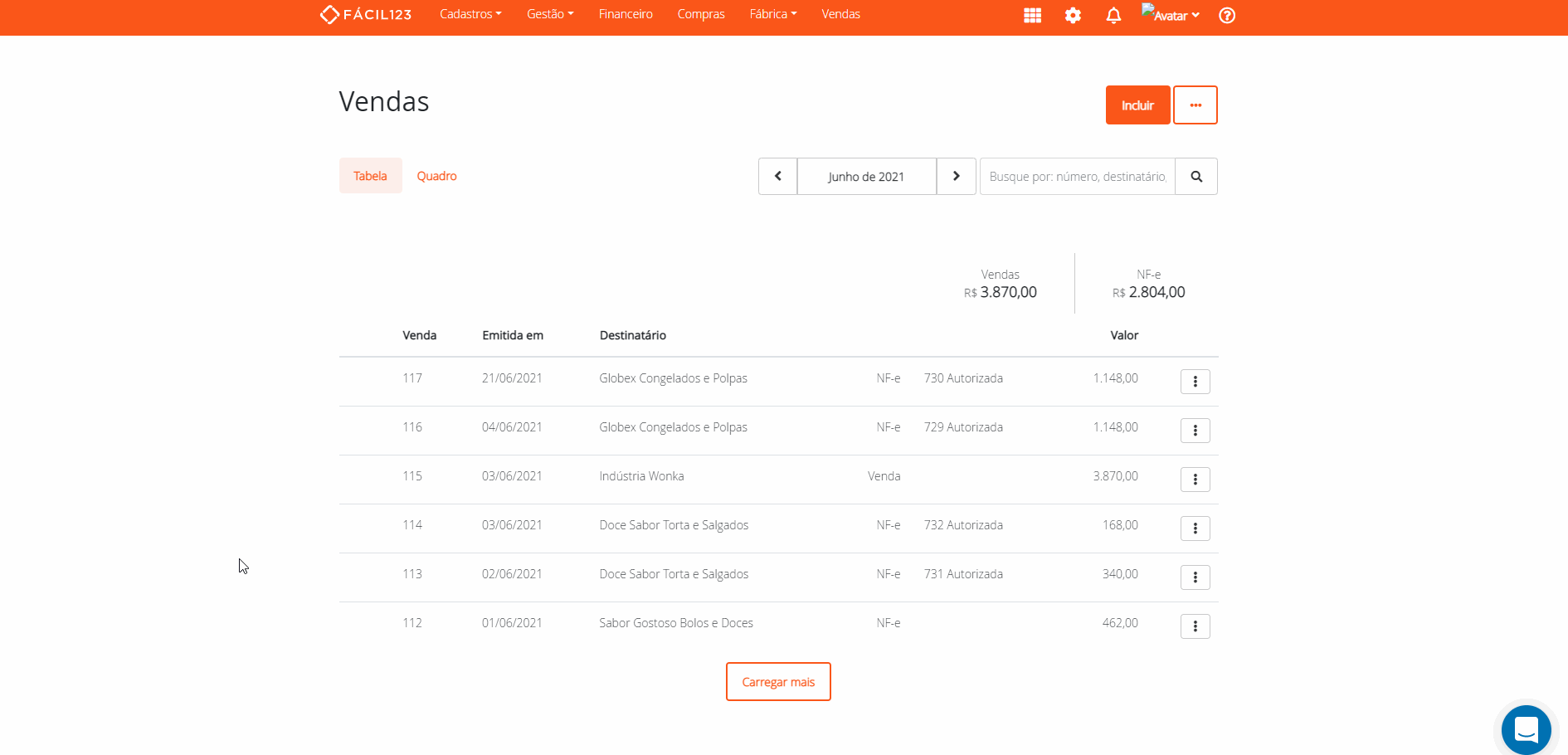 Imprimir vários DANFEs