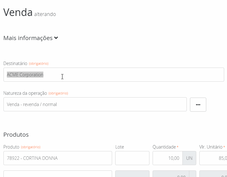 Pesquisa com nome fantasia